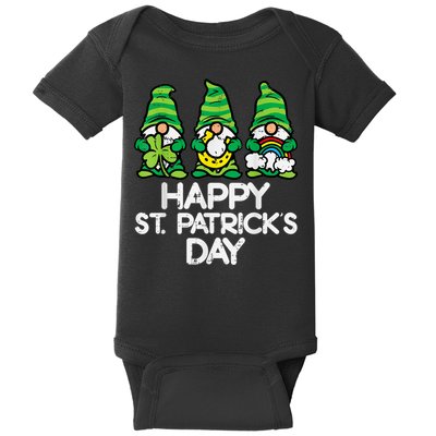 Happy St Patricks Day, St Paddys Day, Funny St Pattys Day Gnomes Baby Bodysuit