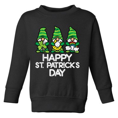Happy St Patricks Day, St Paddys Day, Funny St Pattys Day Gnomes Toddler Sweatshirt