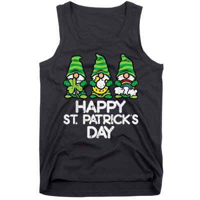 Happy St Patricks Day, St Paddys Day, Funny St Pattys Day Gnomes Tank Top
