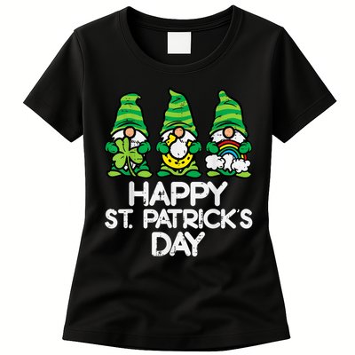 Happy St Patricks Day, St Paddys Day, Funny St Pattys Day Gnomes Womens T-Shirt