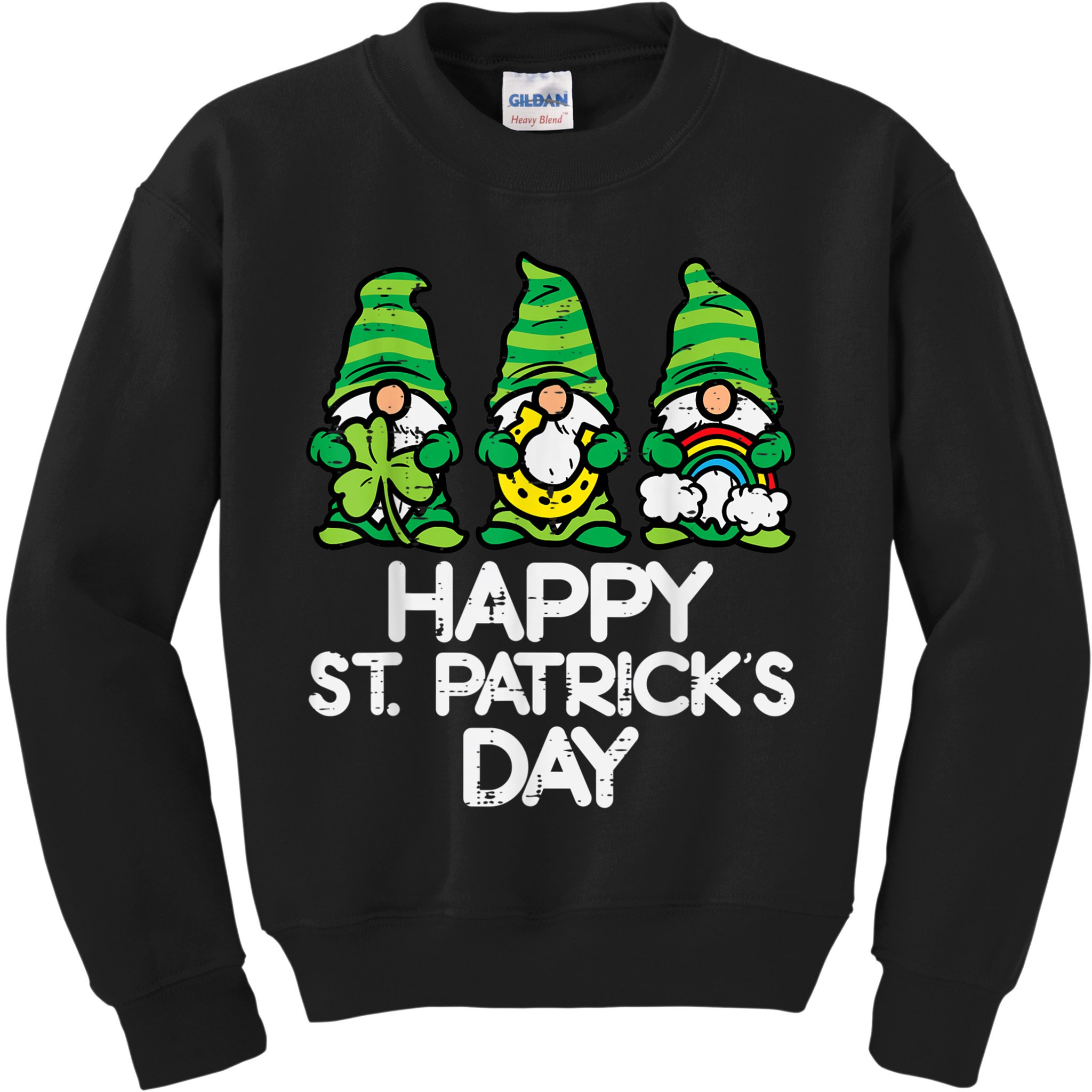 Happy St Patricks Day, St Paddys Day, Funny St Pattys Day Gnomes Kids Sweatshirt