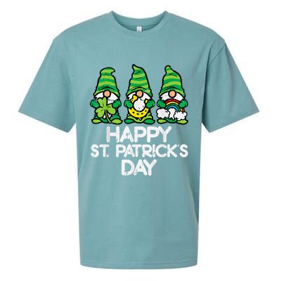 Happy St Patricks Day, St Paddys Day, Funny St Pattys Day Gnomes Sueded Cloud Jersey T-Shirt