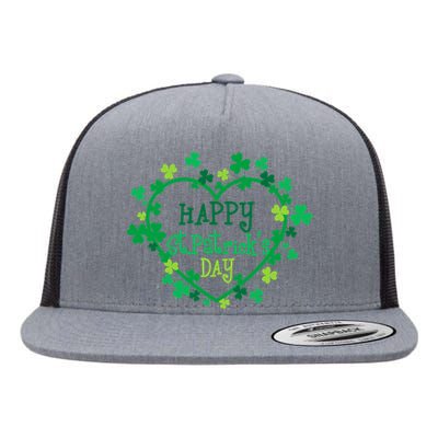 Happy St. Patrick's Day Funny Saint Patrick Irish Girl boy Flat Bill Trucker Hat