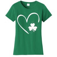 Happy St Patrick's Day Irish Shamrock Heart Family Lucky Day Women's T-Shirt