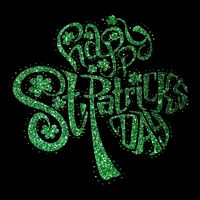 happy st patricks day shamrock glitter irish Impact Tech Backpack