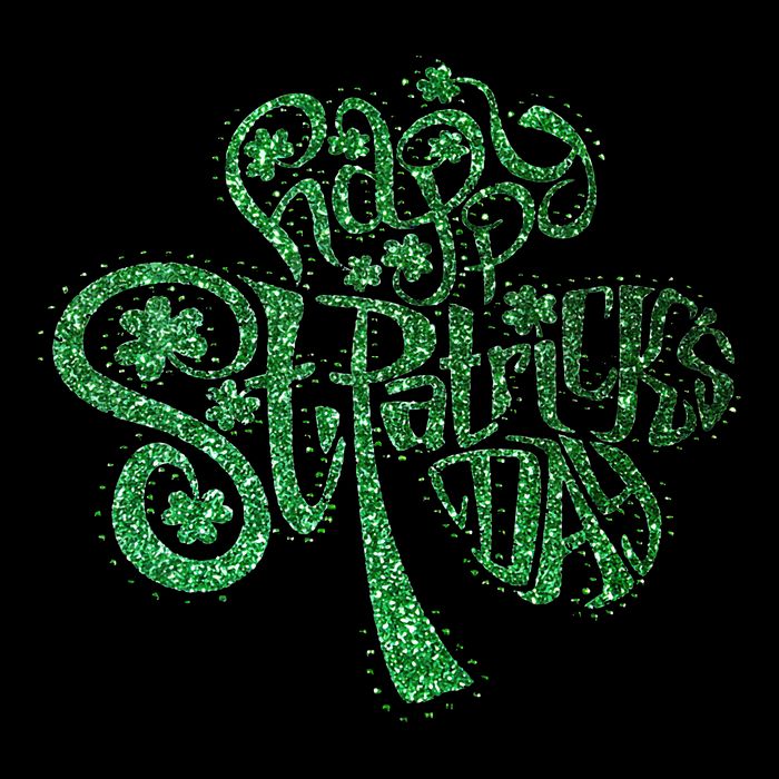 happy st patricks day shamrock glitter irish Impact Tech Backpack