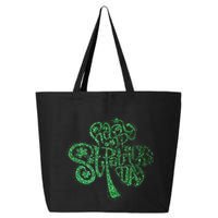 happy st patricks day shamrock glitter irish 25L Jumbo Tote