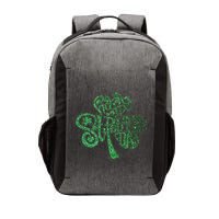 happy st patricks day shamrock glitter irish Vector Backpack