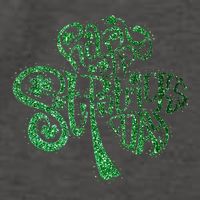 happy st patricks day shamrock glitter irish Vector Backpack