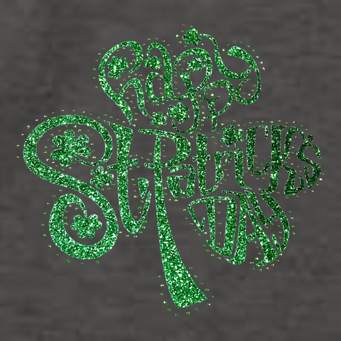 happy st patricks day shamrock glitter irish Vector Backpack