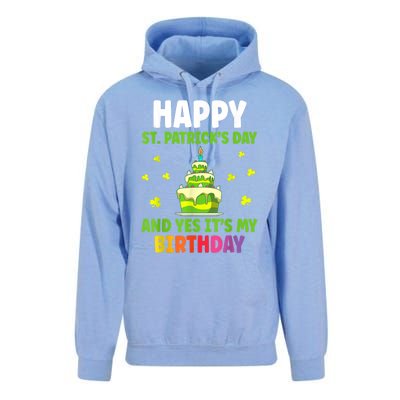 Happy St Patricks Day And Yes Its My Birthday Unisex Surf Hoodie