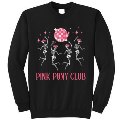 Halloween Skeleton Pony Club Cowgirl Western Birthday Sweatshirt