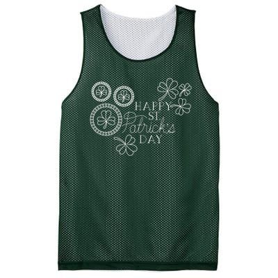 Happy St Patrick's Day Holiday Gift Mesh Reversible Basketball Jersey Tank