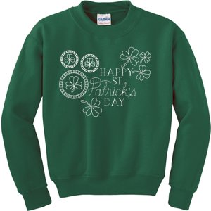 Happy St Patrick's Day Holiday Gift Kids Sweatshirt