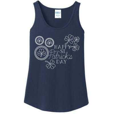 Happy St Patrick's Day Holiday Gift Ladies Essential Tank