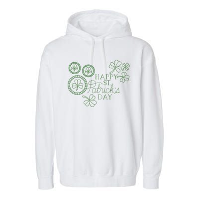 Happy St Patrick's Day Holiday Gift Garment-Dyed Fleece Hoodie