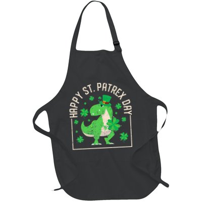 Happy St Patrex Day Funny Irish T-Rex Saint Patricks Dino Apron