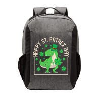 Happy St Patrex Day Funny Irish T-Rex Saint Patricks Dino Vector Backpack