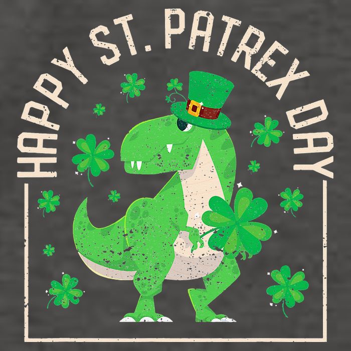 Happy St Patrex Day Funny Irish T-Rex Saint Patricks Dino Vector Backpack