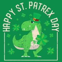 Happy St Patrex Day Funny Irish T-Rex Saint Patricks Dino Long Sleeve Shirt