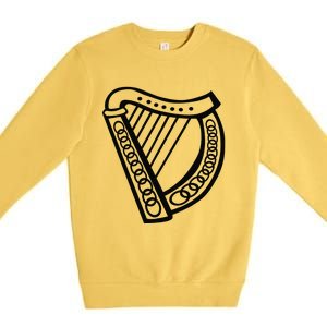 Harp St. Patrick's Day Saint Paddy's Day Patty Premium Crewneck Sweatshirt