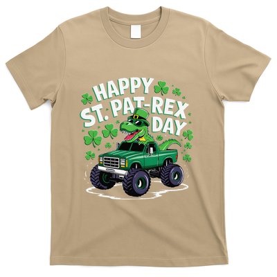 Happy St Patrex Patricks Day Dinosaur Monster Truck T-Shirt