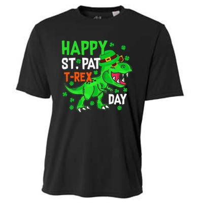 Happy St PatRex Saint Patrick's Day Dinosaurs Cooling Performance Crew T-Shirt