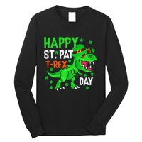 Happy St PatRex Saint Patrick's Day Dinosaurs Long Sleeve Shirt