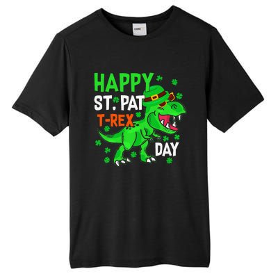 Happy St PatRex Saint Patrick's Day Dinosaurs Tall Fusion ChromaSoft Performance T-Shirt