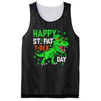 Happy St PatRex Saint Patrick's Day Dinosaurs Mesh Reversible Basketball Jersey Tank