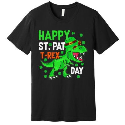 Happy St PatRex Saint Patrick's Day Dinosaurs Premium T-Shirt