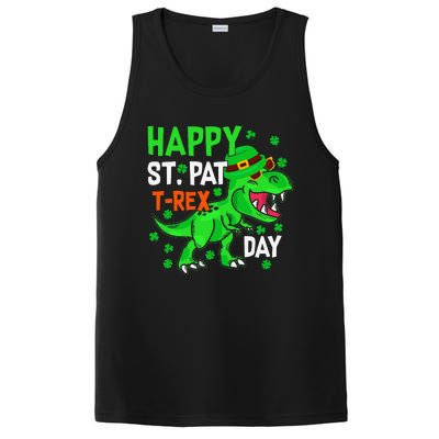 Happy St PatRex Saint Patrick's Day Dinosaurs PosiCharge Competitor Tank