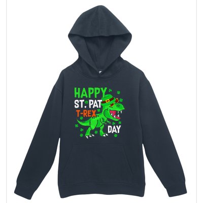 Happy St PatRex Saint Patrick's Day Dinosaurs Urban Pullover Hoodie