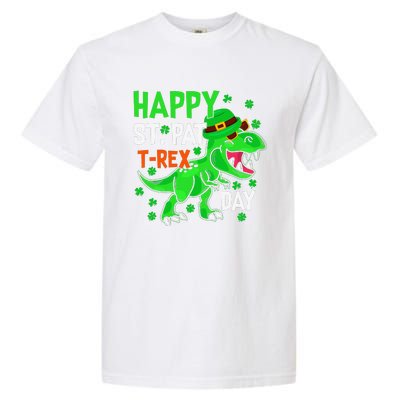 Happy St PatRex Saint Patrick's Day Dinosaurs Garment-Dyed Heavyweight T-Shirt