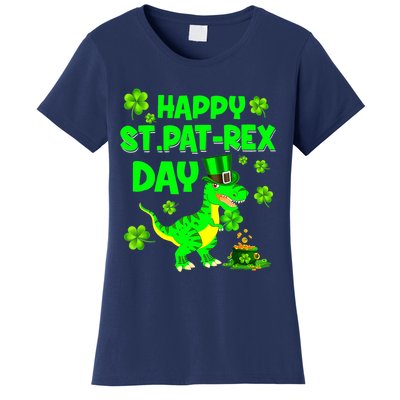 Happy St Pat Trex Day Dino St Patricks Day Boy Women's T-Shirt