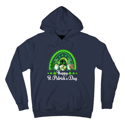 Happy St Patrick's Day Three Gnome Irish Shamrock Leprechaun Hoodie