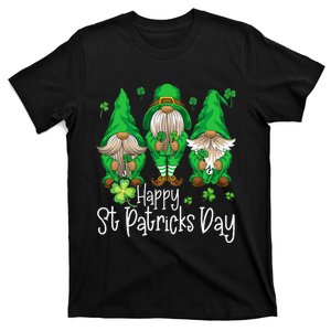 Happy Saint Patrick's Day Gnomes Shamrock Leprechaun Irish Happy Love T-Shirt