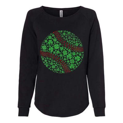 Happy St Patricks Day Shamrock Baseball Lovers Men Womens California Wash Sweatshirt