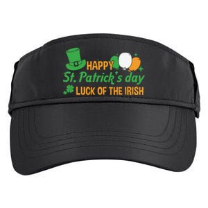 Happy St Patricks Day Luck Of The Irish Adult Drive Performance Visor