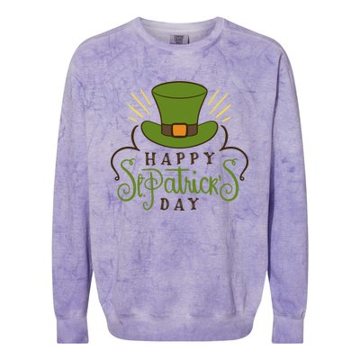 Happy St Patrick Day Colorblast Crewneck Sweatshirt