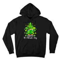 Happy St. Patrick's Day Gnome Tie Dye Shamrock Hoodie