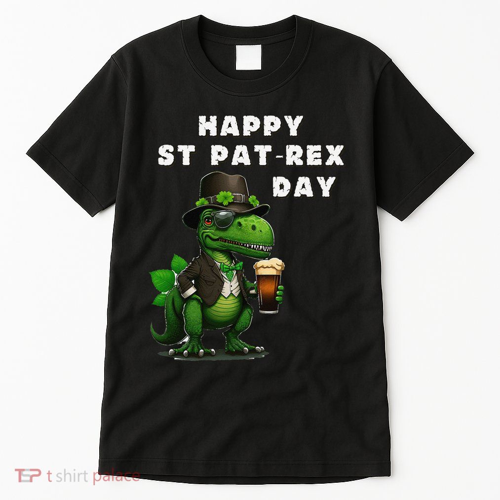 Happy ST PATREX DAY (Patricks) Funny TRex Dinosaur Tall T-Shirt