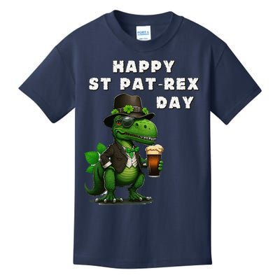 Happy ST PATREX DAY (Patricks) Funny TRex Dinosaur Kids T-Shirt