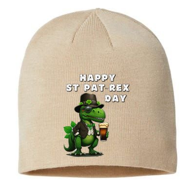 Happy ST PATREX DAY (Patricks) Funny TRex Dinosaur Sustainable Beanie