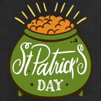 Happy St Patrick Day 7 Panel Mesh Trucker Snapback Hat