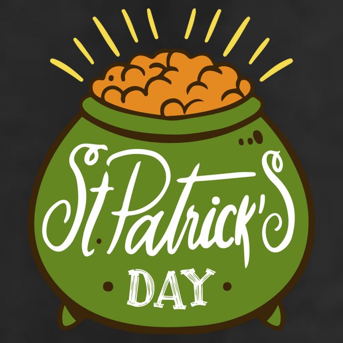 Happy St Patrick Day 7 Panel Mesh Trucker Snapback Hat