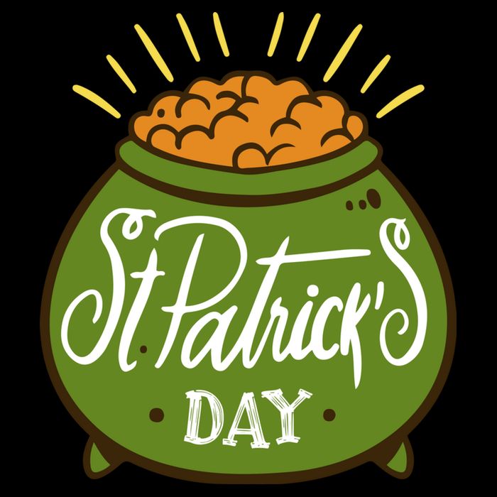Happy St Patrick Day Flat Bill Trucker Hat