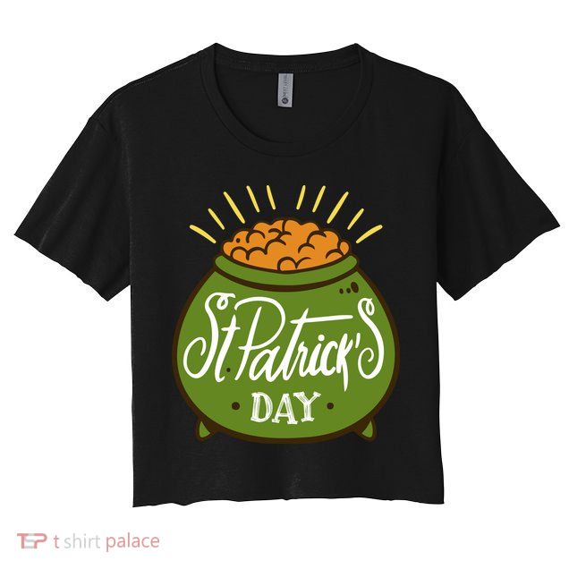Happy St Patrick Day Crop Top