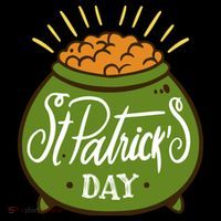 Happy St Patrick Day Short Acrylic Beanie