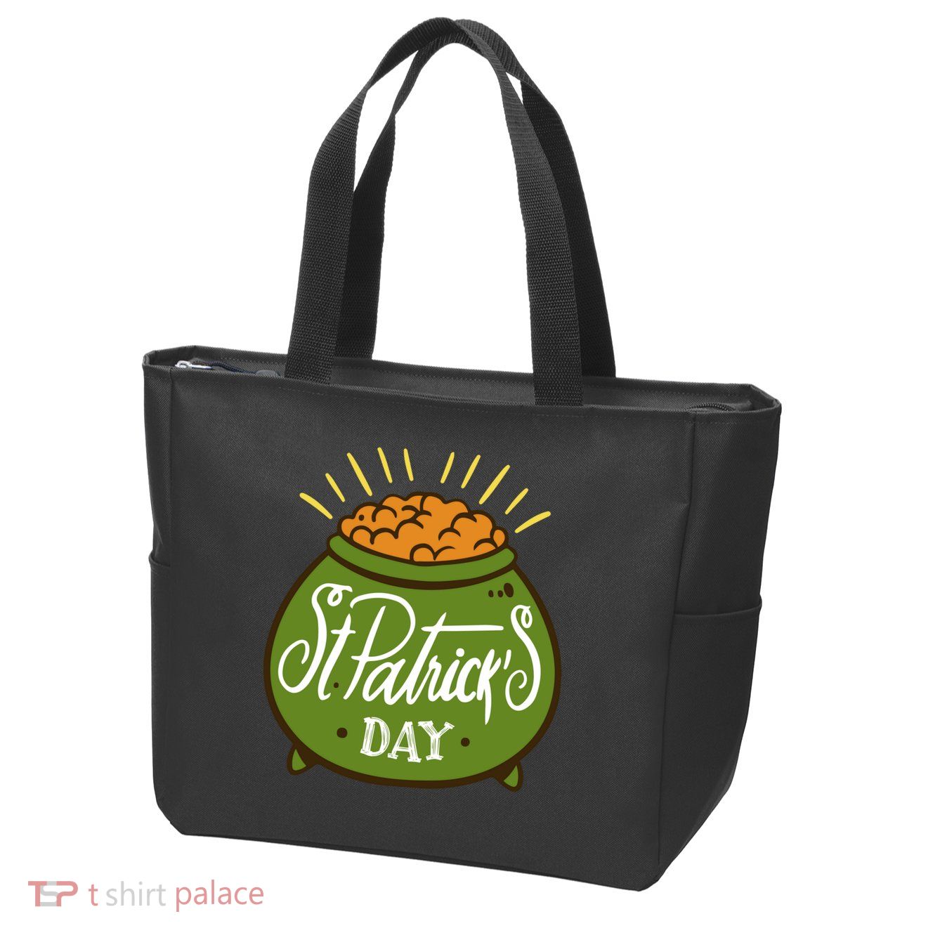 Happy St Patrick Day Zip Tote Bag